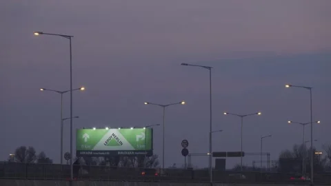Bridge, beltway in the evening Stock Footage 150282152