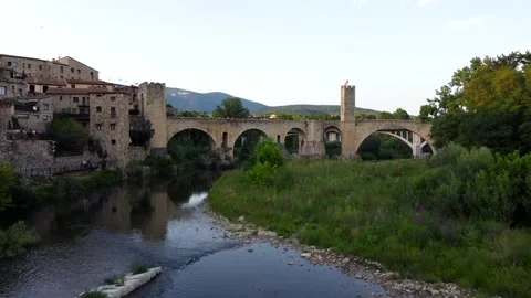 Bridge of Besalu Stock Footage 167178052