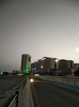 A bridge between the highway Stock Photos