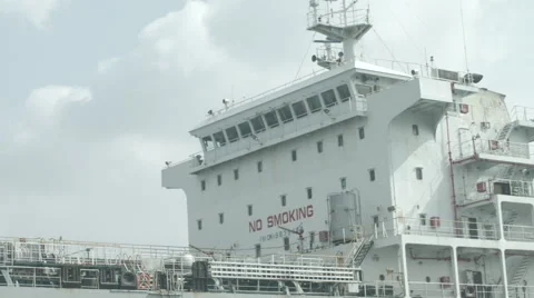 Bridge On A Big Tanker Ship Stock Footage 65740502