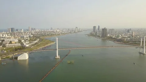 Bridge from a bird's eye view Video stock 128278256