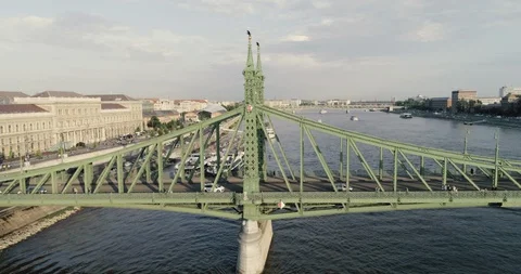 Bridge in Budapest Stock Footage 127796693