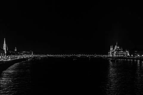 Bridge in Budapest Stockfoto's