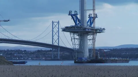 Bridge Building in Edinburgh Stock Footage 150162603