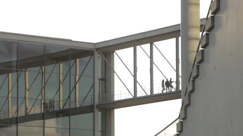 Bridge on a Building Stock Footage 48297934