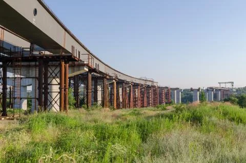 Bridge building Stock Photos