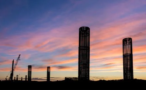 Bridge Building Foto stock