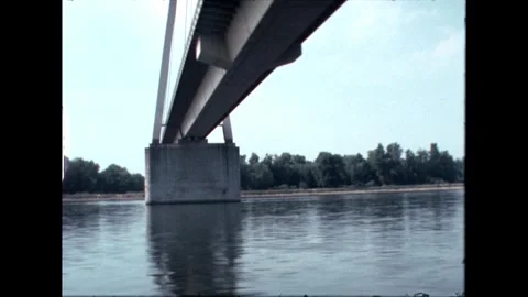 A bridge can be seen close up Stock Footage 267971010