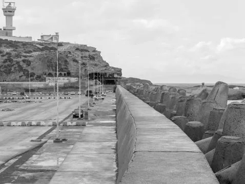 Bridge on Capdolo harbor Stock Photos