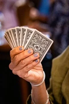 Bridge Card Hand Game Stock Photos