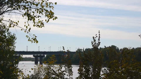 Bridge With The Cars In The Evening Stock Footage 59085474