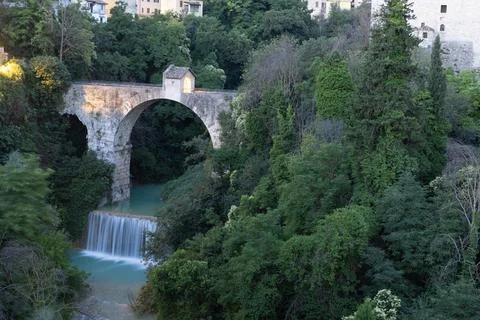 Bridge of Cecco Angiolieri Stock Photos