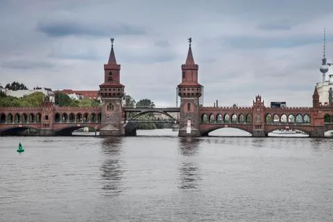 Bridge in the center of berlin Stock Photos