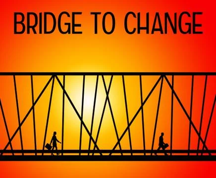 Bridge to change Stock Illustration