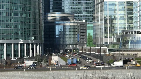 Bridge in the city centre video Stock Footage 125280271