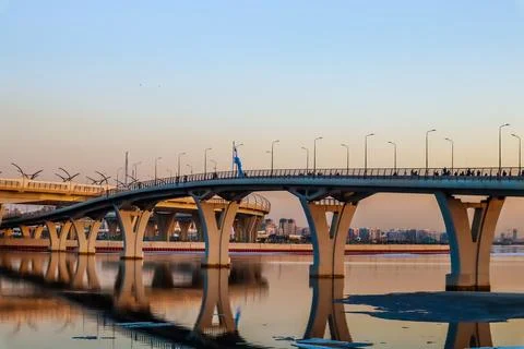 Bridge in the city Stock Photos
