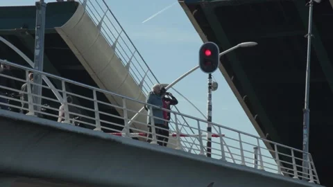Bridge Closing Stock Footage 132977378
