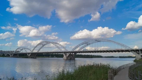 Bridge cloud river 1080P 動画素材 115234878