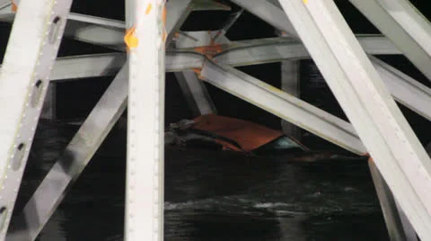 Bridge Collapse Stock Footage 24493782