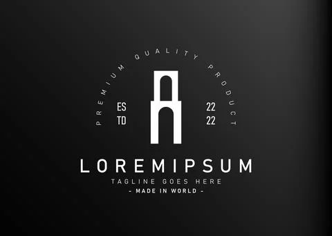 Bridge column logo design. illustration of elegant modern bridge building ico Illustration