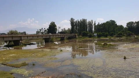 Bridge is the common name for bridges constructed in Jammu and Kashmir. A str Stock Photos