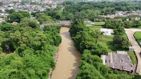 Bridge connecting housing complex Stock Footage 261490128