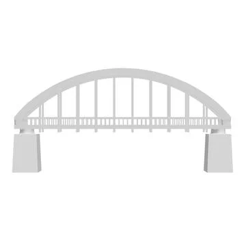 Bridge connection structure. Ilustración de archivo