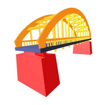 Bridge connection structure. Ilustración de archivo