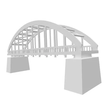 Bridge connection structure. Ilustración de archivo