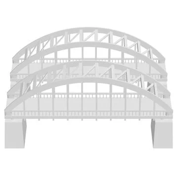 Bridge connection structure. Stock Illustration