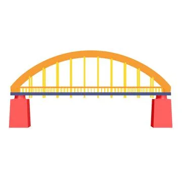 Bridge connection structure. Ilustración de archivo