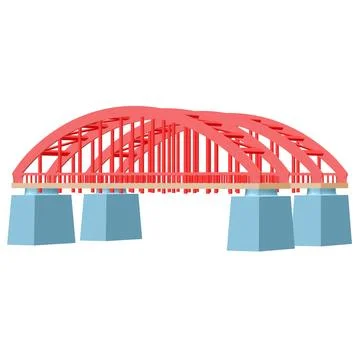 Bridge connection structure. Stock Photos