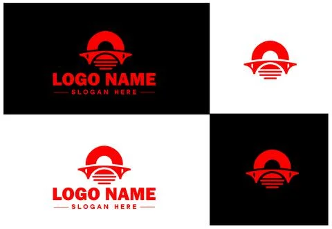 Bridge Construction Building logo icon vector for business brand app icon c.. Ilustración de archivo