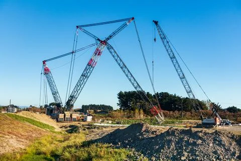 Bridge Construction Canes Stock Photos