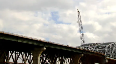 Bridge Construction Stock Footage 22995224