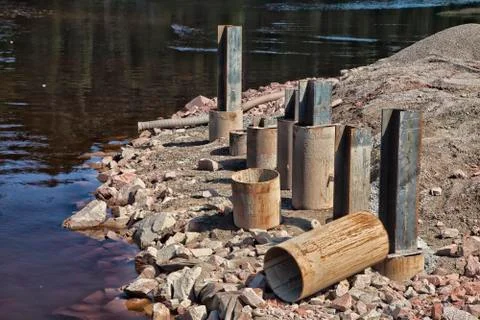 Bridge construction Stock Photos