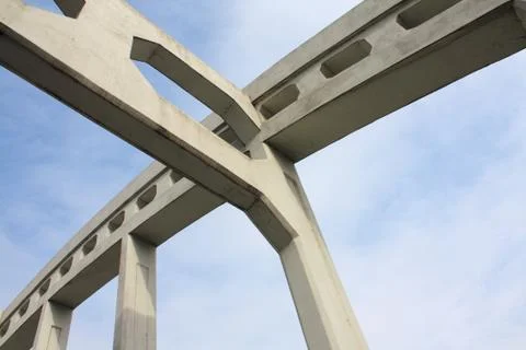 Bridge construction Foto stock