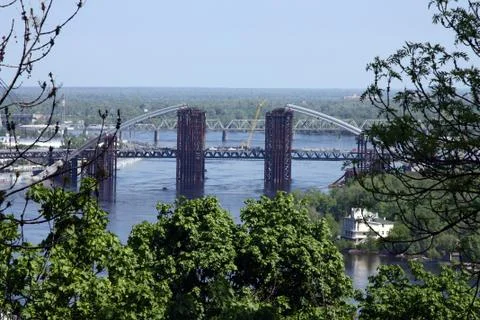Bridge construction Foto stock