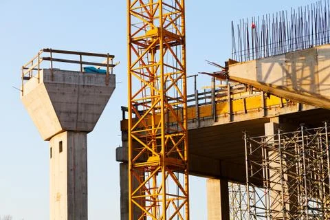 Bridge construction Stock Photos