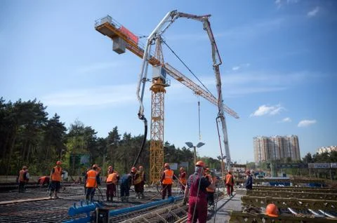 Bridge construction Stock Photos