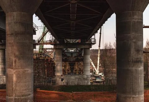 Bridge Construction Site Stock Photos