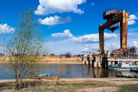 Bridge crane Stock Photos