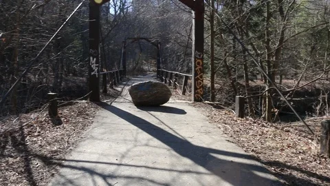 Bridge in the creek Video stock 87356281