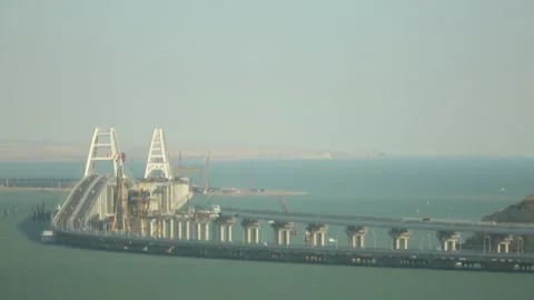 Bridge of Crimea. Stockbeeldmateriaal 97815820