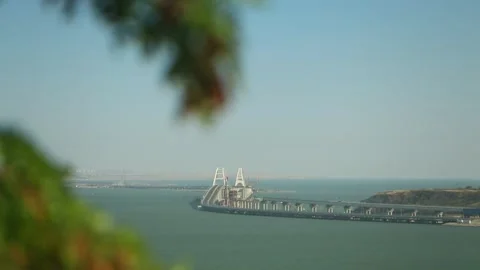 Bridge of Crimea. Stockbeeldmateriaal 97815860
