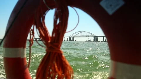 Bridge of Crimea. Video stock 97815887