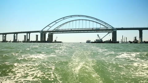 Bridge of Crimea. Stockbeeldmateriaal 97815964