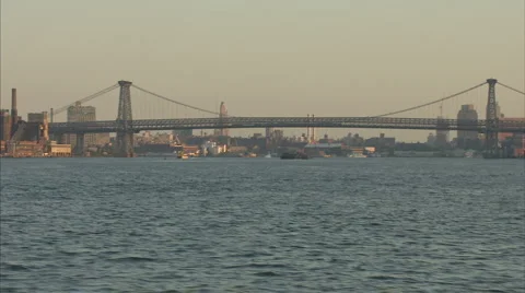 Bridge crosses river Video stock 997265