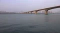 Bridge Crossing The Kilometer Wide Han River In Seoul South Korea 4k or 4k+ Resolution