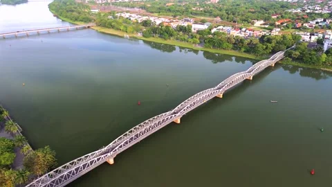 Bridge crossing Perfume River, Hue Stock-Footage 320876852